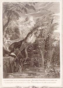 Pan Insegue Siringa: Lei si Trasforma in una Canna, 1731 da Bernard Picart
